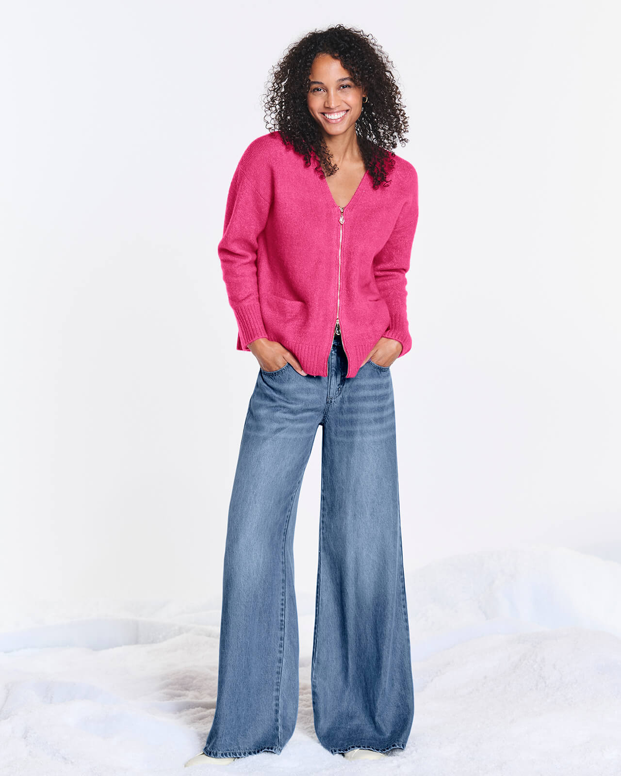 Zeena Zip-Up Cardigan | Splendid